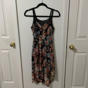 Strappy high-low floral dress